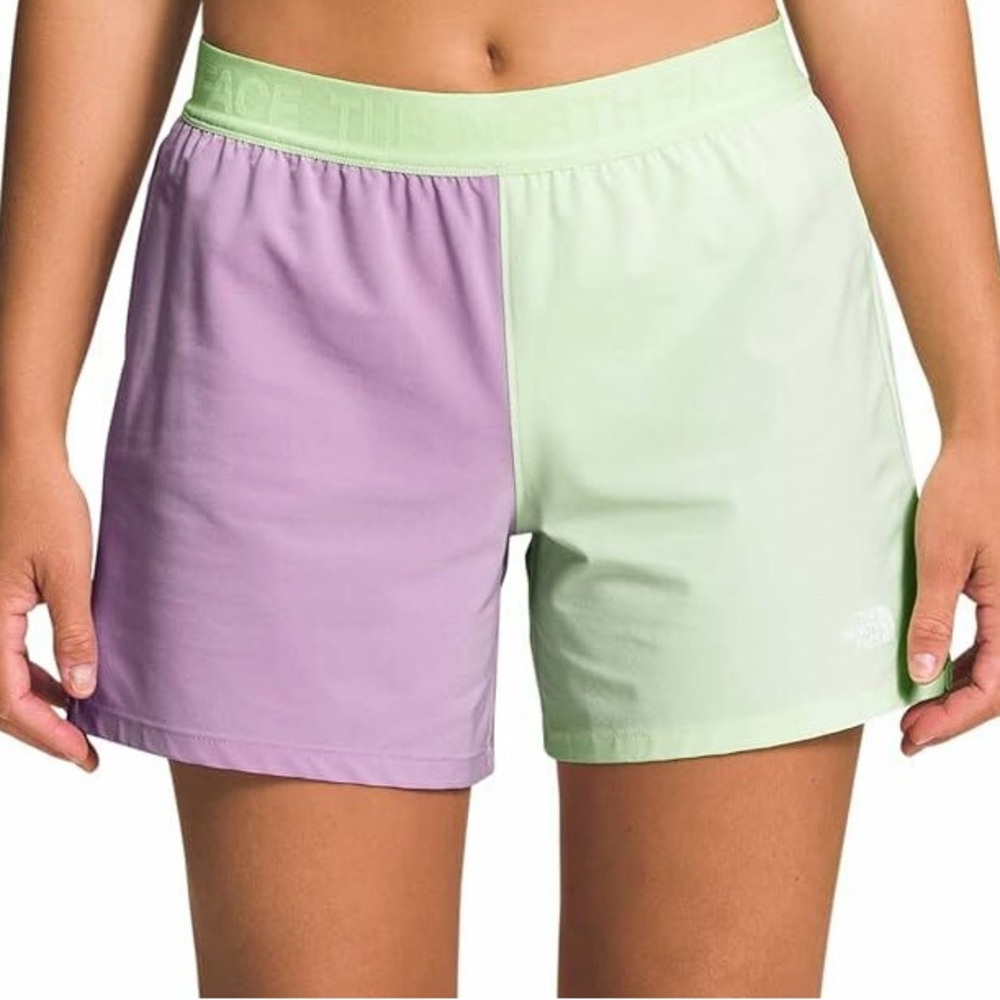 The North Face sz XL lavender and mint shorts. NWT